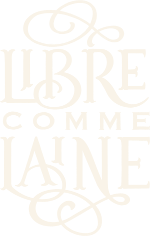 Libre comme Laine - logo écru